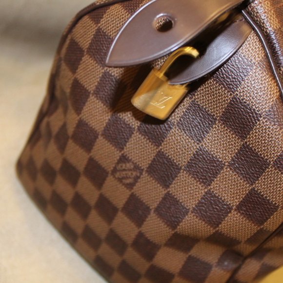 Louis Vuitton Brown Checkered Satchel - Picture 9 of 16